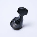 Left-Handed Locking Tuners (Black) – 18:1 – Drop-In for Most Electric/Acoustic Guitars (10mm / 25/64" holes) - Ploutone