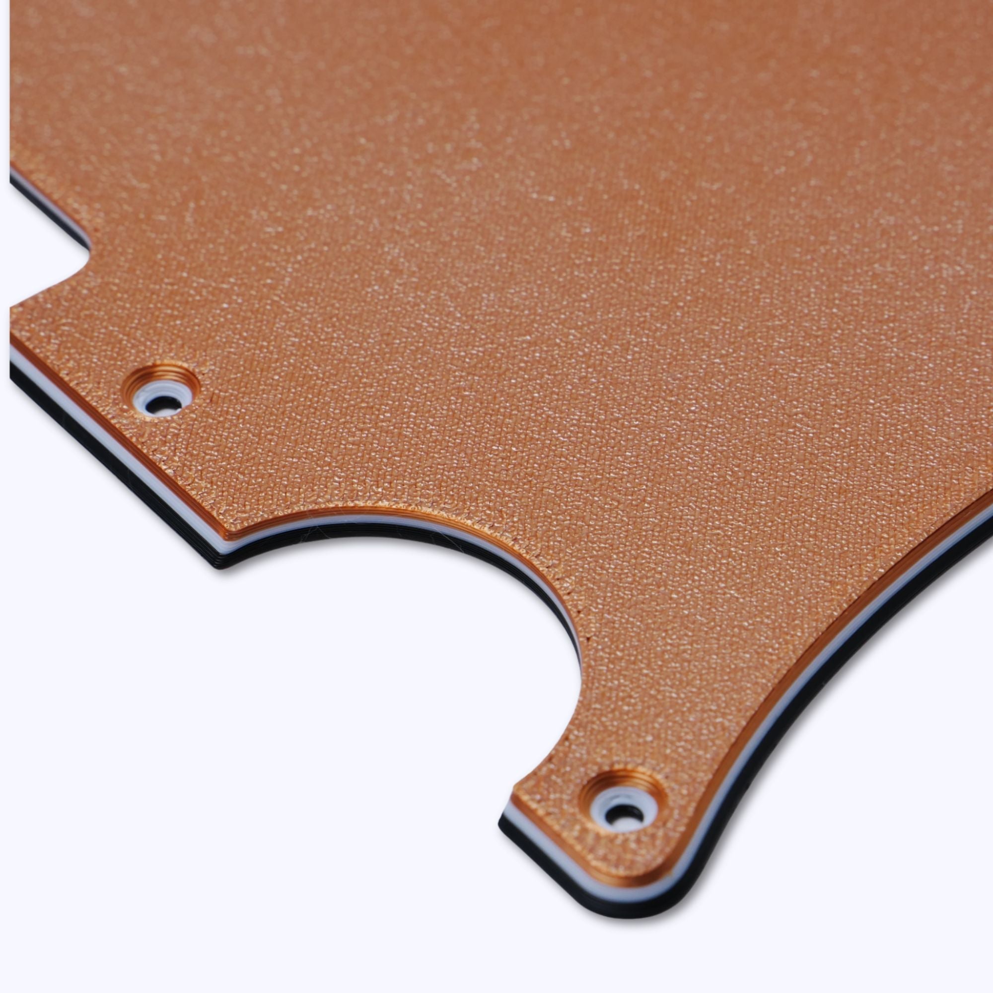 Custom Esquire Telecaster Pickguard (8-Hole) - Artisan Series - Textured Sedona Copper - Ploutone