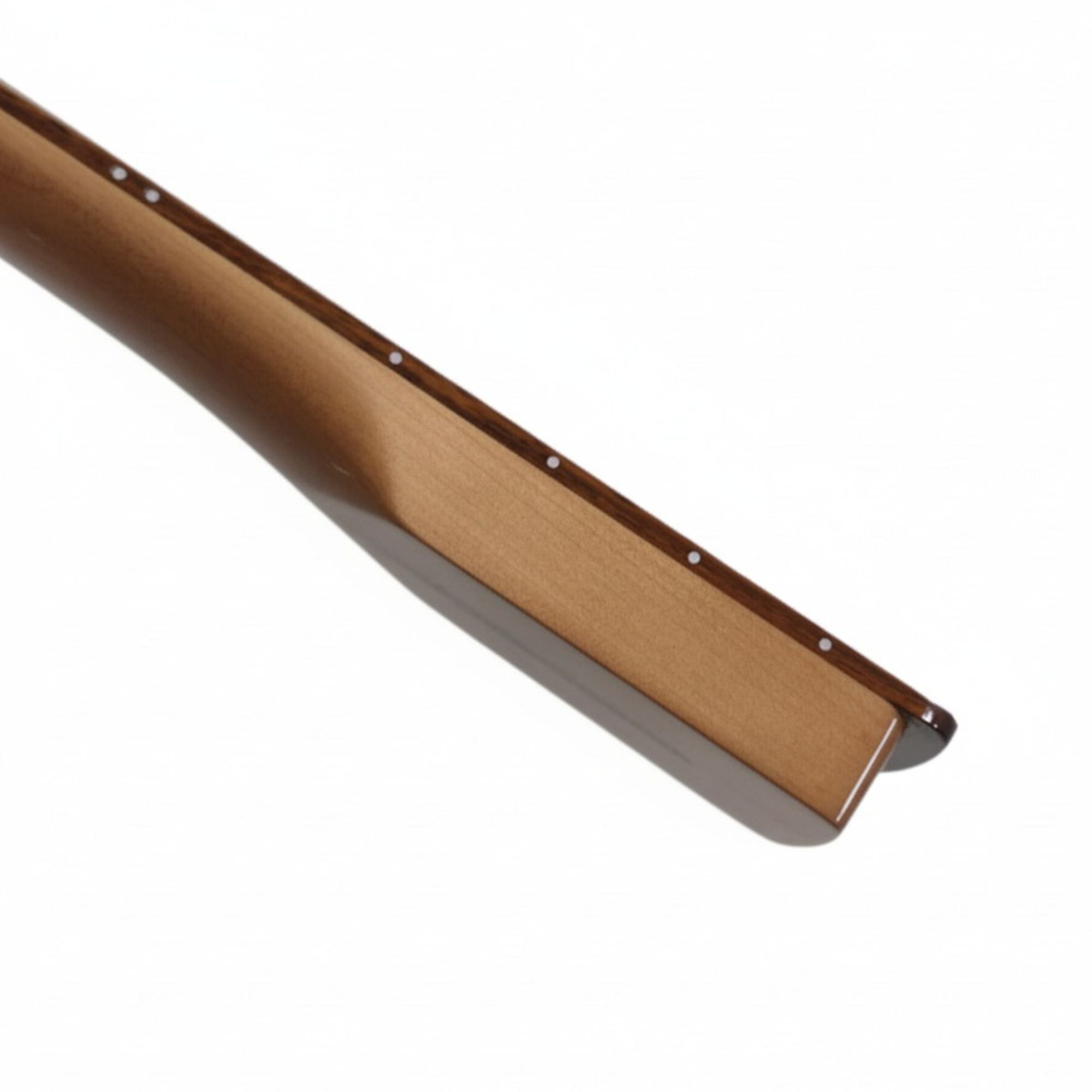 Fretless Strat-Style Guitar Neck, Gloss Maple, Rosewood Fretboard - Ploutone