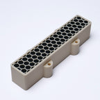Custom 4-String Jazz Bass Pickup Covers (No Holes) Set of 2 - Cream & Black Honeycomb - Ploutone