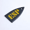 ESP Truss Rod Cover for ESP & LTD - ESP Logo (Black & Gold) - Ploutone