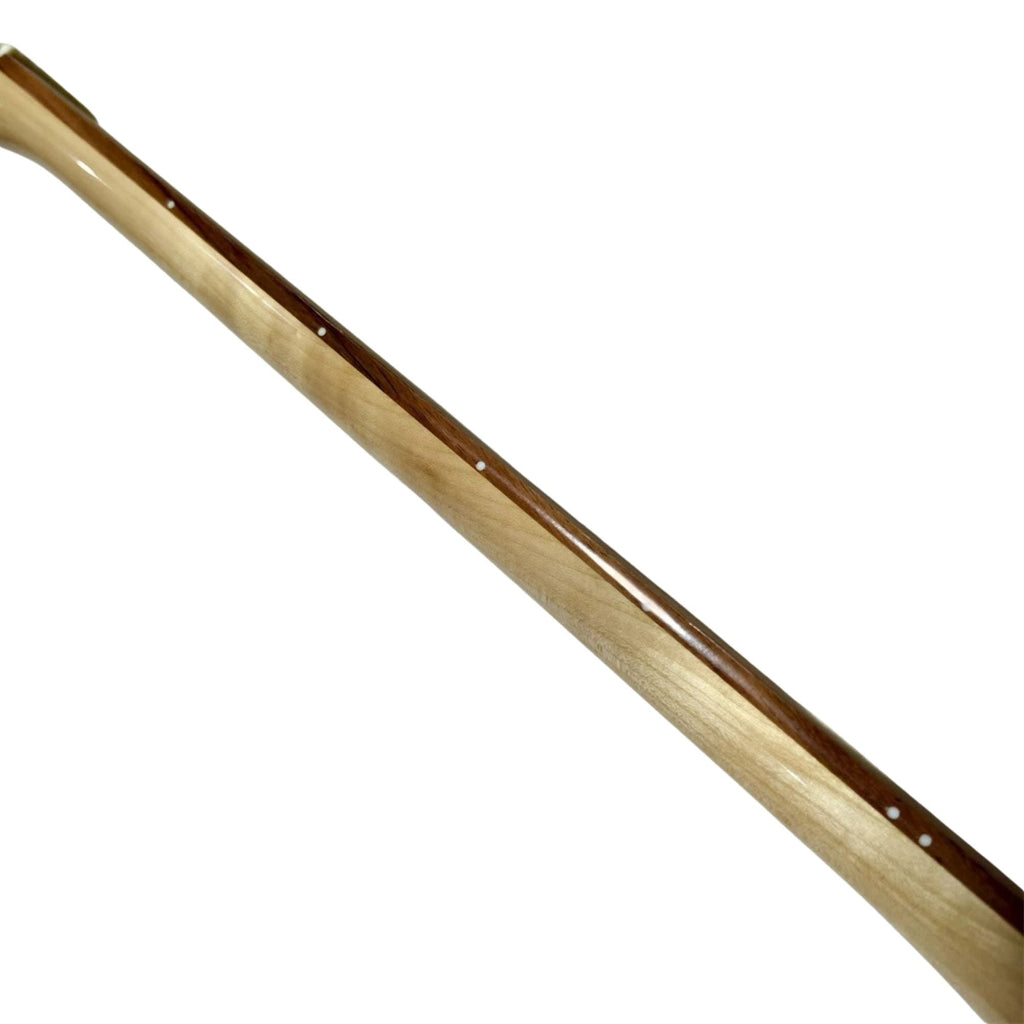 Fretless Strat-Style Guitar Neck, Gloss Maple, Rosewood Fretboard - Ploutone