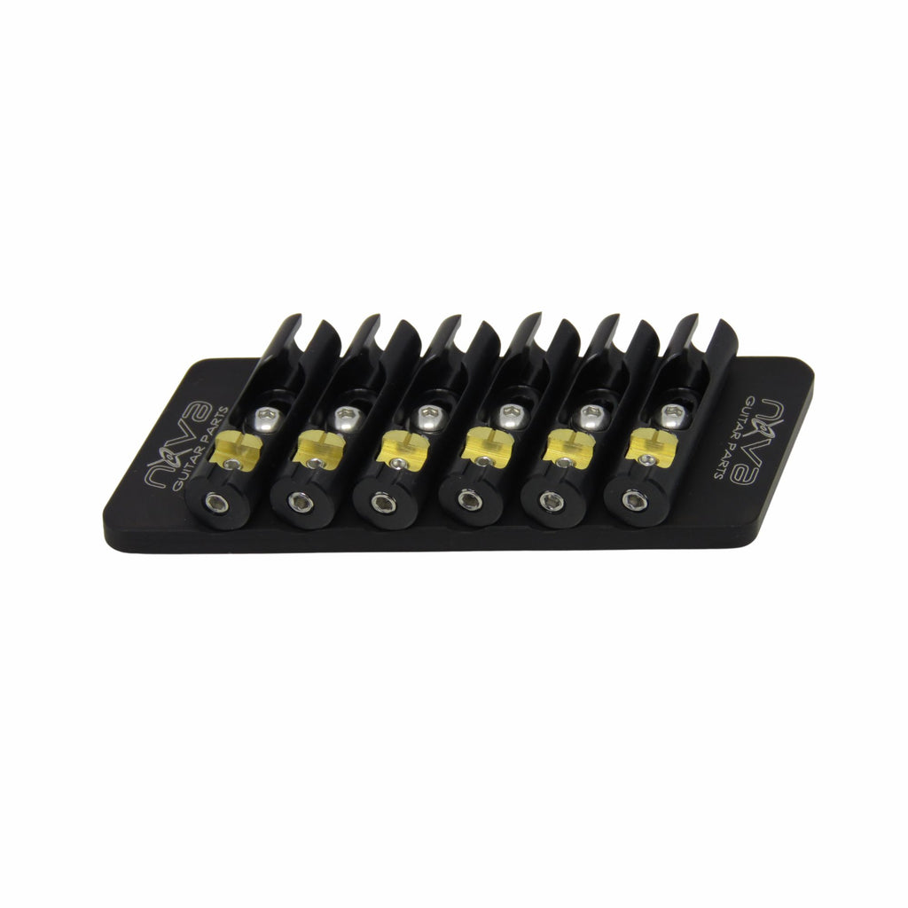 Nova Guitar Parts 6-String Fixed Multi-Scale Guitar Bridge - Ploutone
