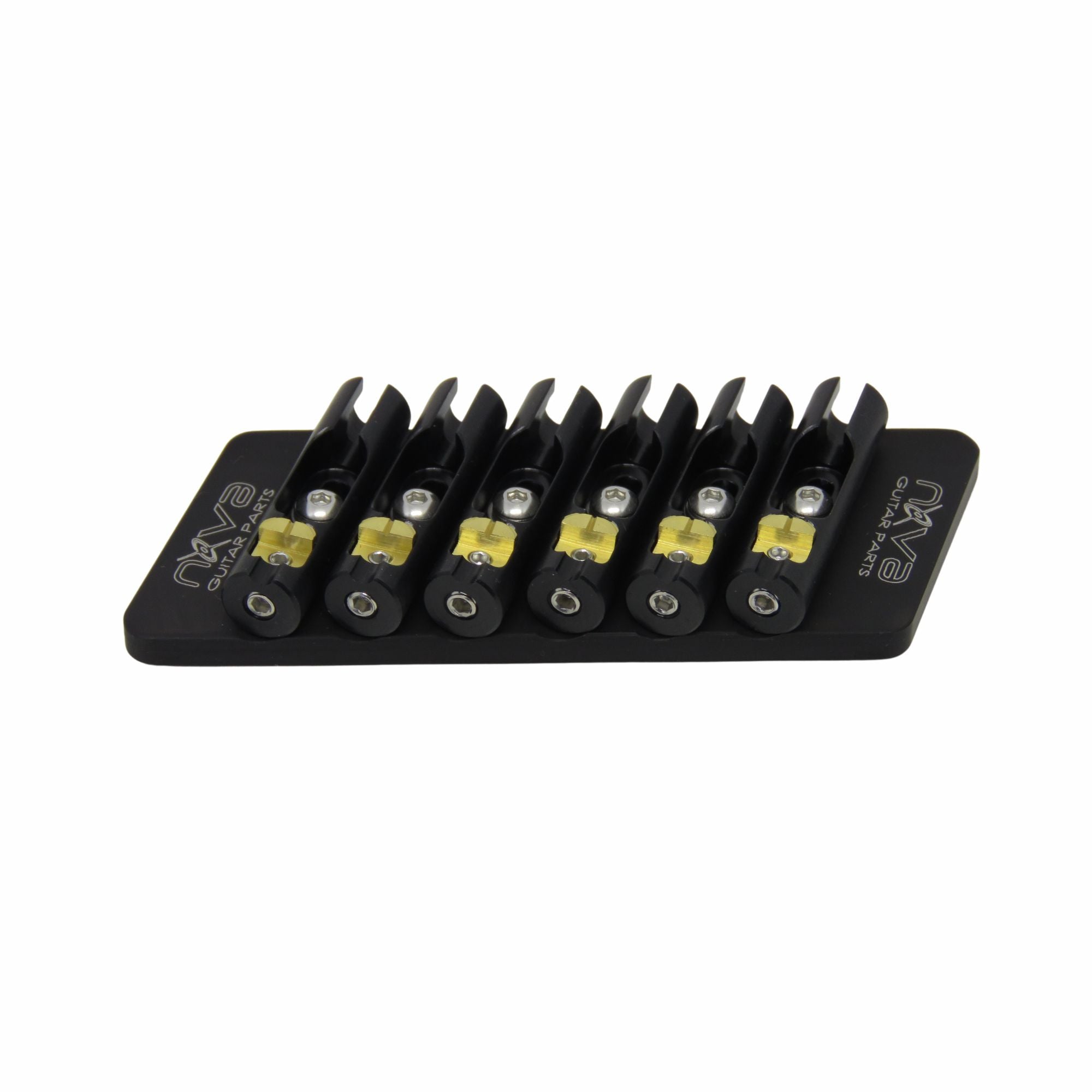 Nova Guitar Parts 6-String Fixed Multi-Scale Guitar Bridge - Ploutone