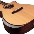 Cort GA-PF Grand Regal Bevel Cut Pao Ferro Acoustic-Electric Guitar - Natural Satin - Ploutone