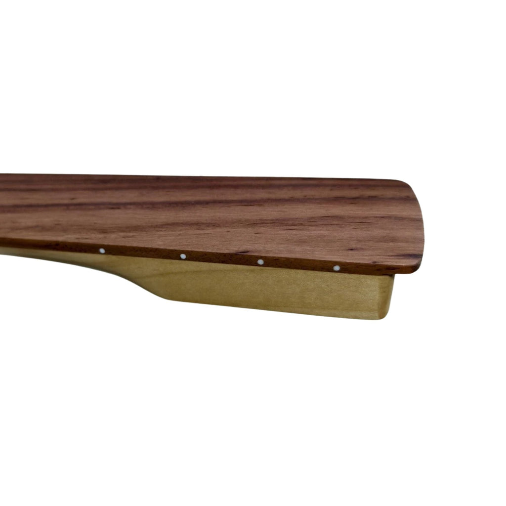 Fretless Strat-Style Guitar Neck, Gloss Maple, Rosewood Fretboard - Ploutone