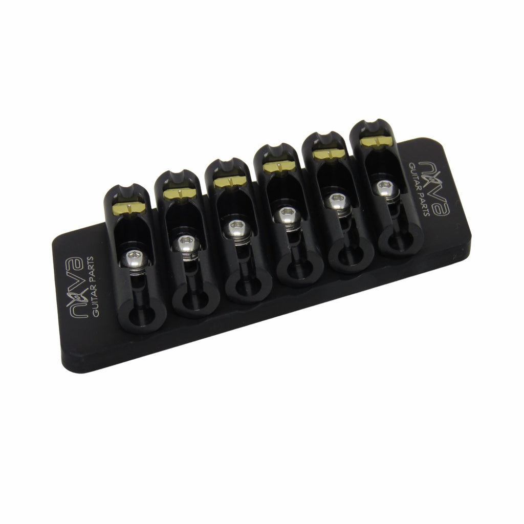 Nova Guitar Parts 6-String Fixed Multi-Scale Guitar Bridge - Ploutone