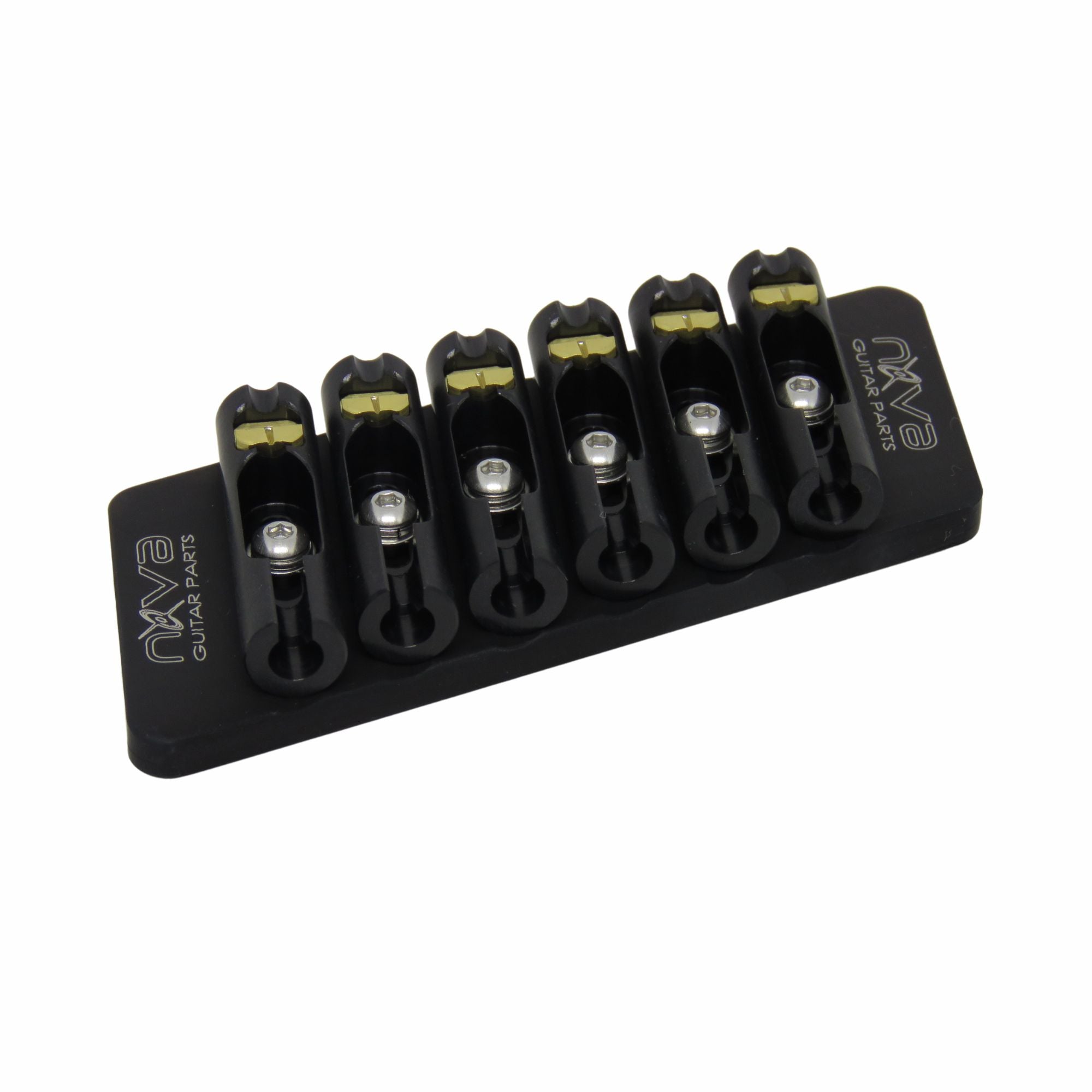 Nova Guitar Parts 6-String Fixed Multi-Scale Guitar Bridge - Ploutone