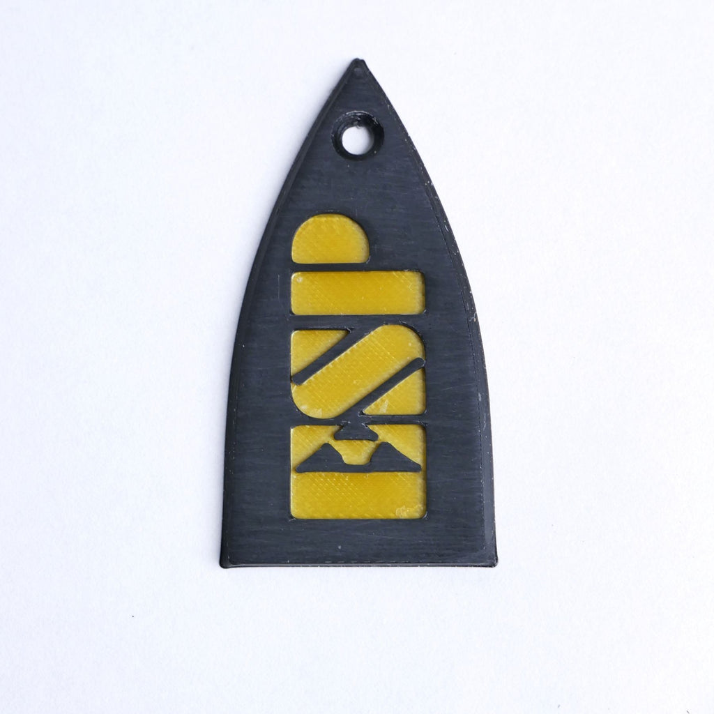 ESP Truss Rod Cover for ESP & LTD - ESP Logo (Black & Gold) - Ploutone