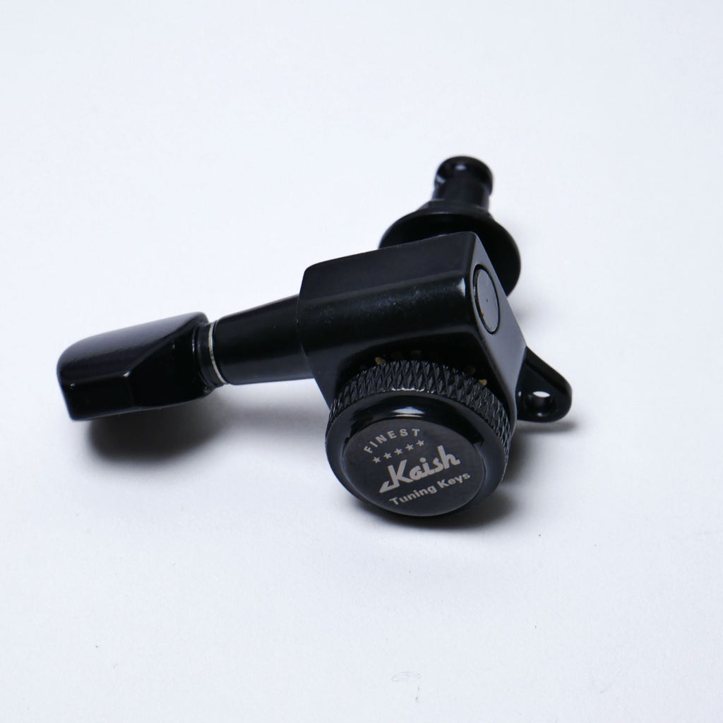 Locking Tuners 3+3 (Black) – 18:1 – Drop-In for Most Electric/Acoustic Guitars (10mm / 25/64" holes) - Ploutone