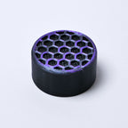 Opus Guitar Pedal Footswitch Topper (Set of 2) - Amethyst Purple Honeycomb - Ploutone