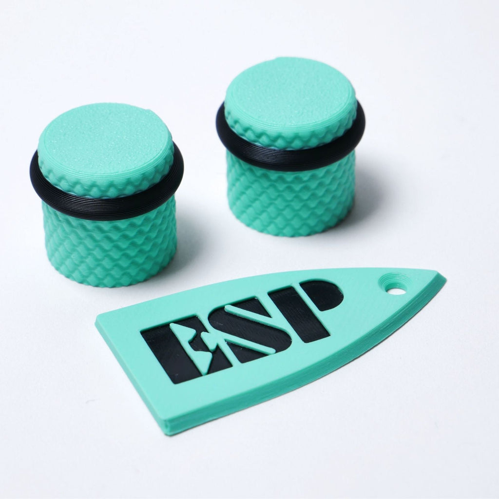 ESP Truss Rod Cover for ESP & LTD & Matching Knobs Set - Seafoam Green truss rod covers from Ploutone
