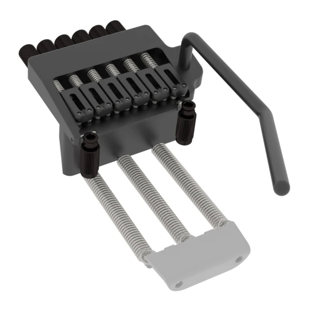 Hipshot 6-String Headless Tremolo Black Left-Handed - Ploutone