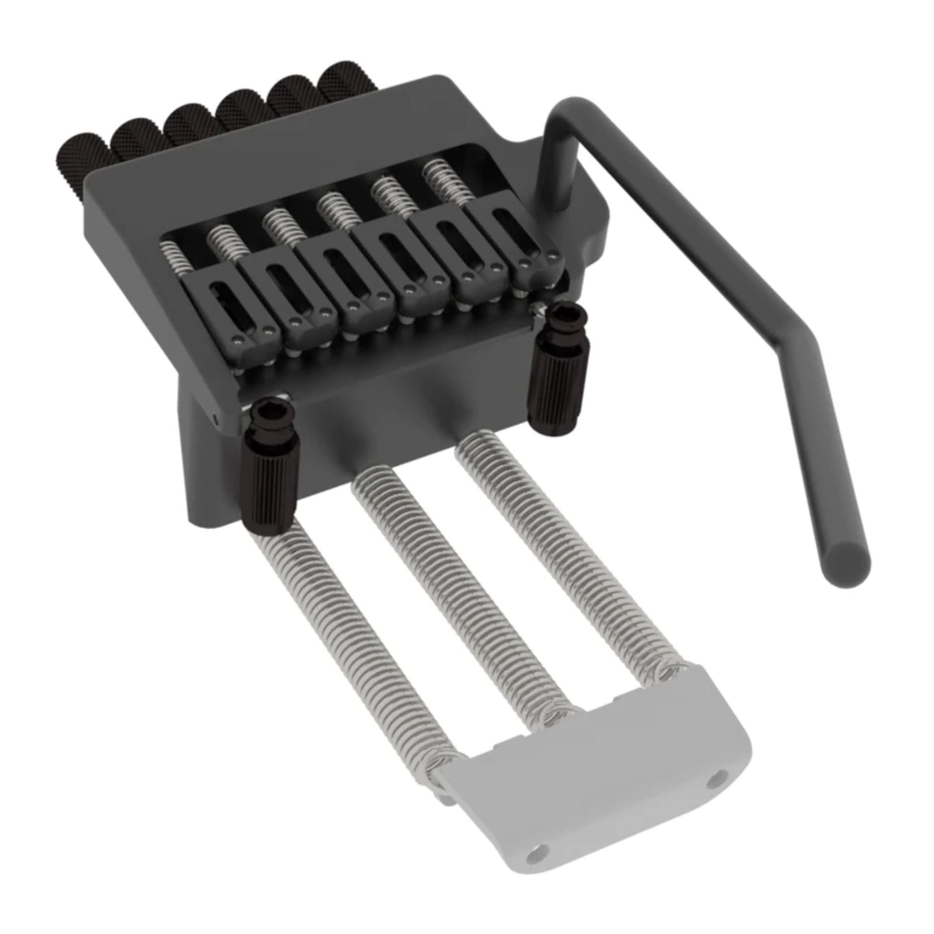 Hipshot 6-String Headless Tremolo Black Left-Handed - Ploutone