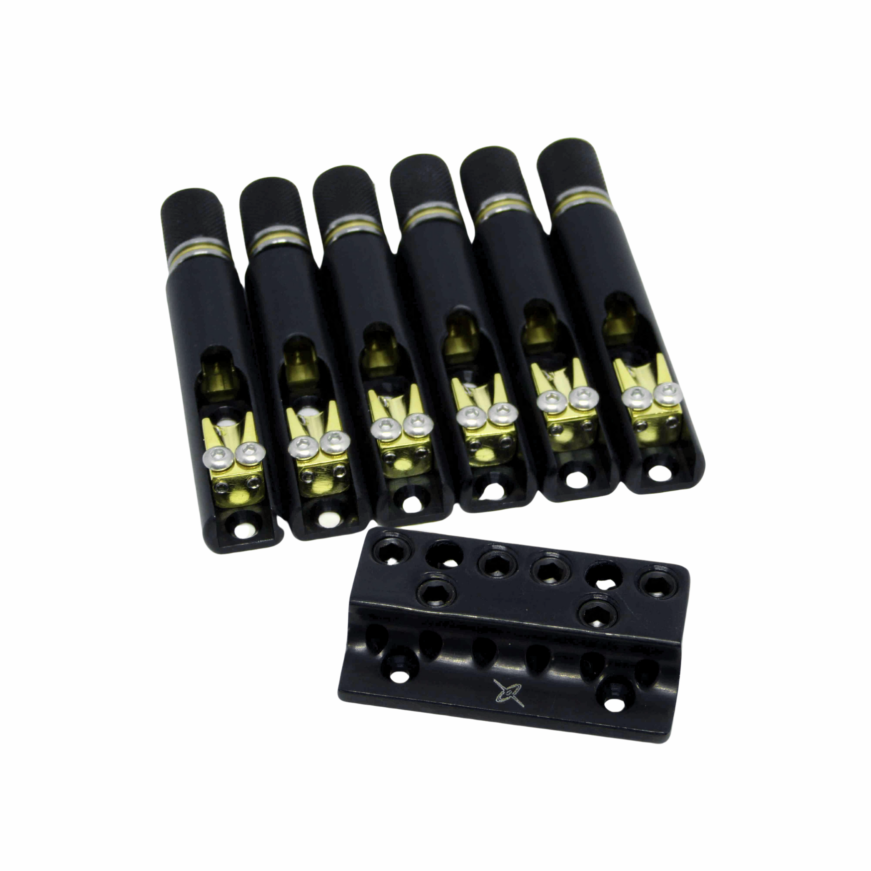 Nova Guitar Parts Single String Headless Bass Bridge - Ploutone