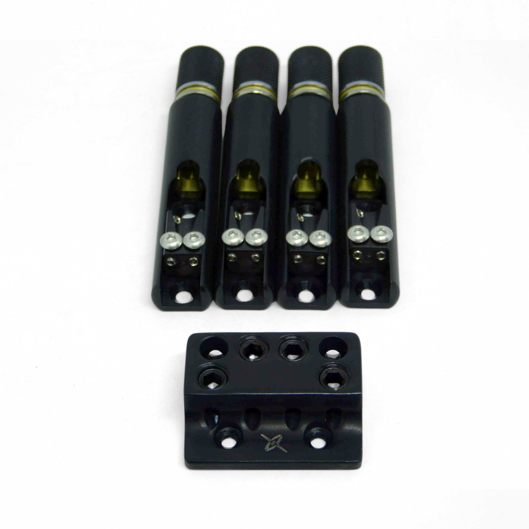 Nova Guitar Parts Single String Headless Bass Bridge - Ploutone
