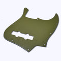 Custom 4-String Jazz Bass Pickguard (10-Hole) - Artisan Series - Textured Olive Drab Green - Ploutone