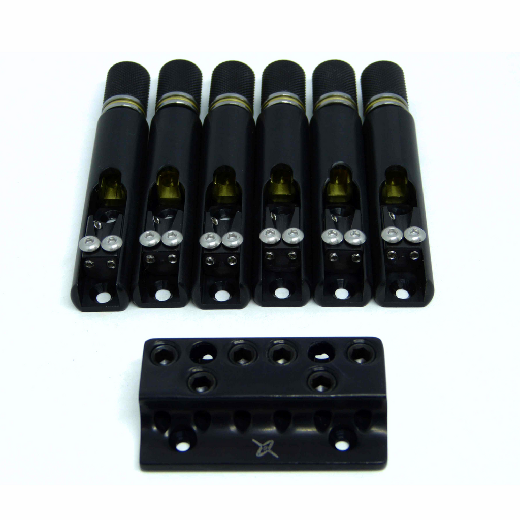 Nova Guitar Parts Single String Headless Bass Bridge 6 Aluminum - Ploutone