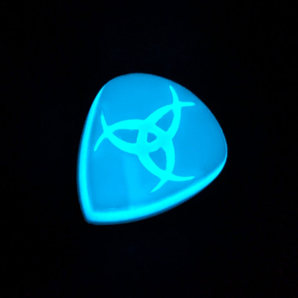 Opus Skalm VALKORE™ - Glow in the Dark Odin's Horns Handmade Guitar Pick - Ploutone