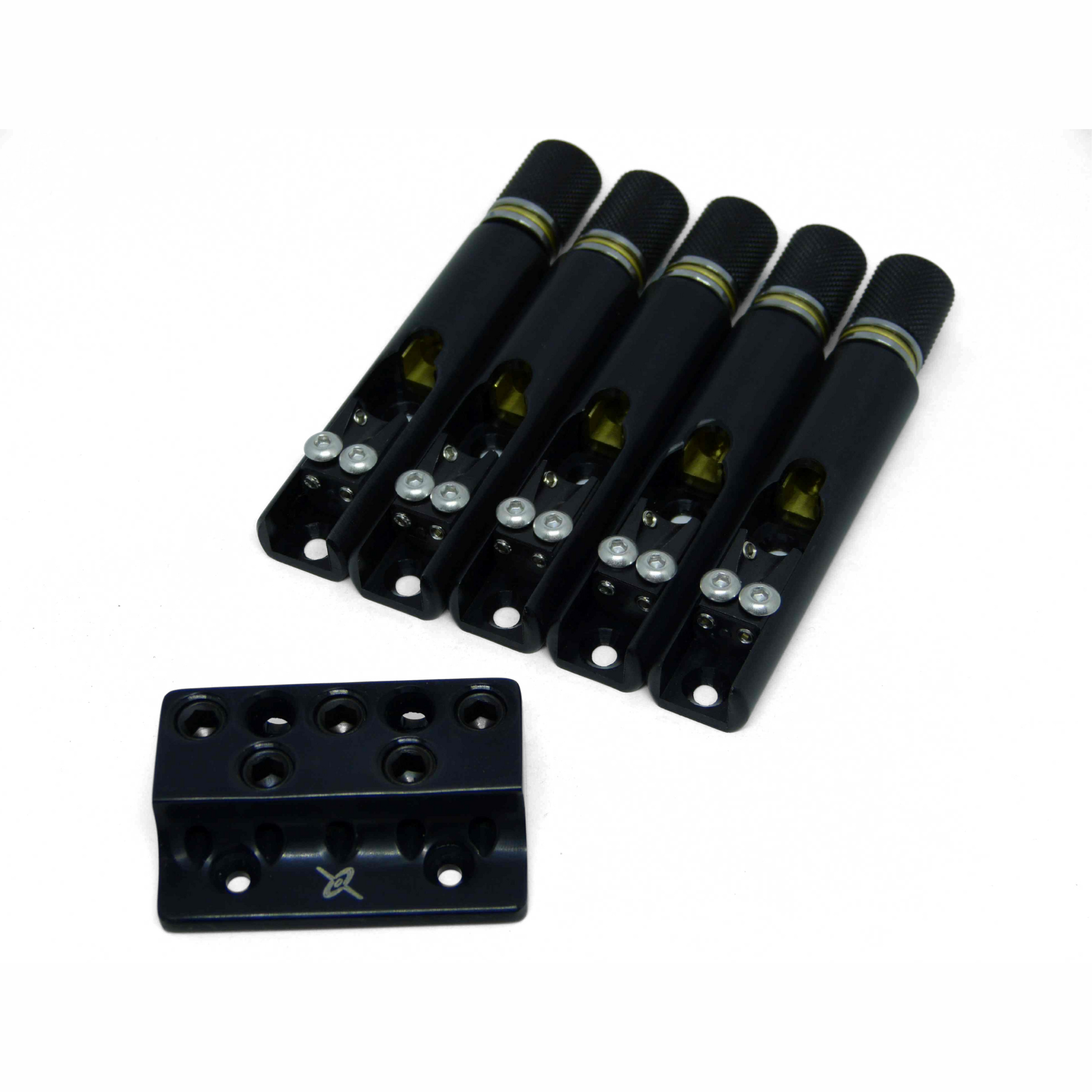 Nova Guitar Parts Single String Headless Bass Bridge - Ploutone