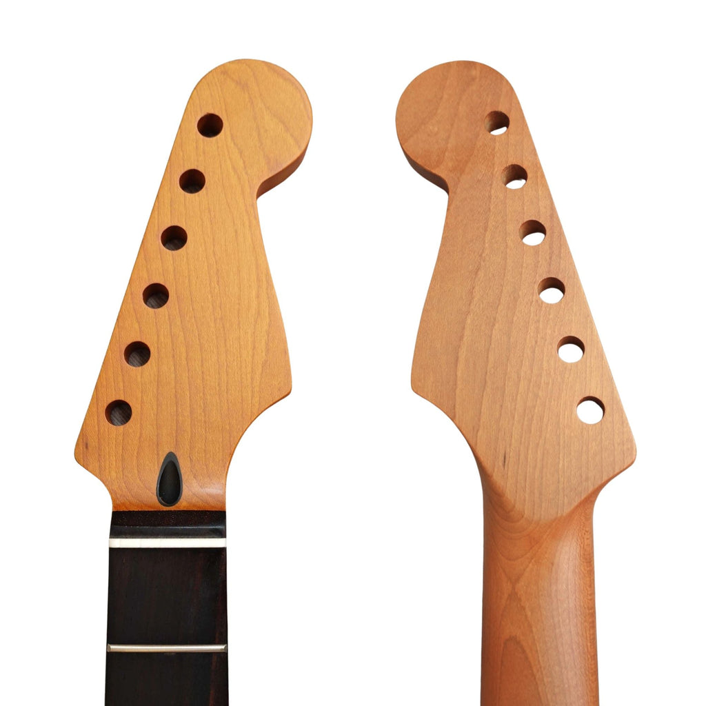 Roasted Maple Strat-Style Guitar Neck, 9.5" Radius, Rosewood Fretboard - Ploutone