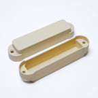 Closed Pickup Covers for Fender Jaguar (No Holes, Pair) - Cream - Ploutone