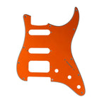 Fender Stratocaster HSS Pickguard (Open Humbucker) - 4-Ply Orange Pickguards from Ploutone
