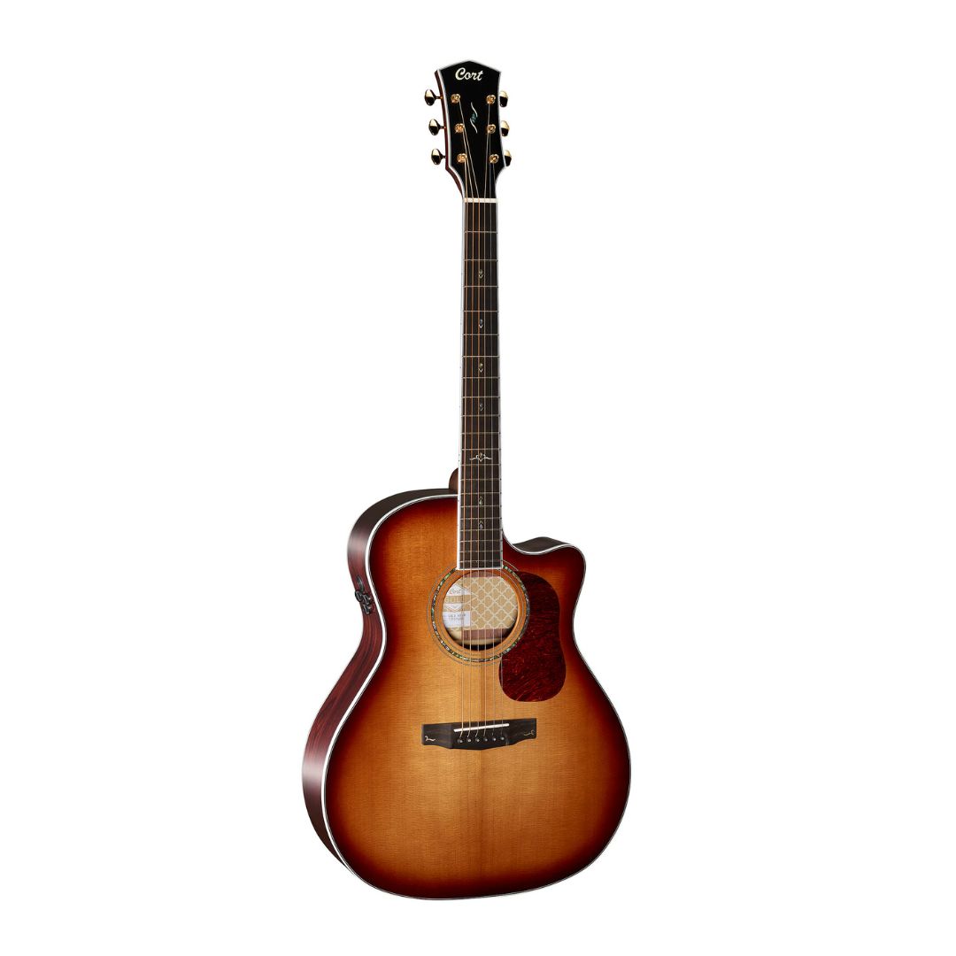Cort Gold Series A8 Grand Auditorium Acoustic- Electric Cutaway Guitar - Ploutone