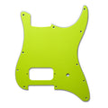 Custom Single Humbucker Stratocaster Pickguard (Tom Delonge)  – Artisan Series - Textured Acid Green guitar pickguards from Ploutone
