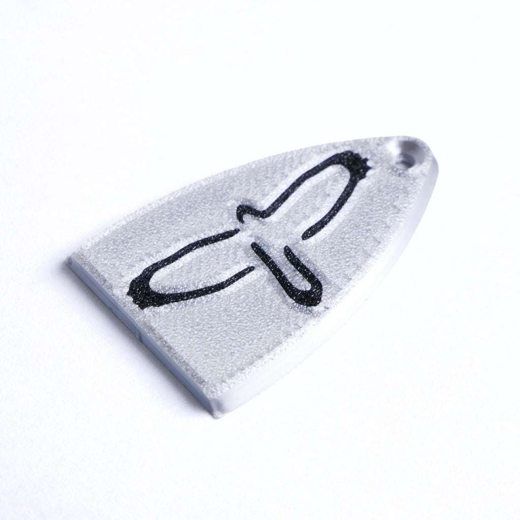 Custom PRS Silver Sky SE Truss Rod Cover – Coopers Hawk (Silver & Black) Guitar Fittings & Parts from Ploutone