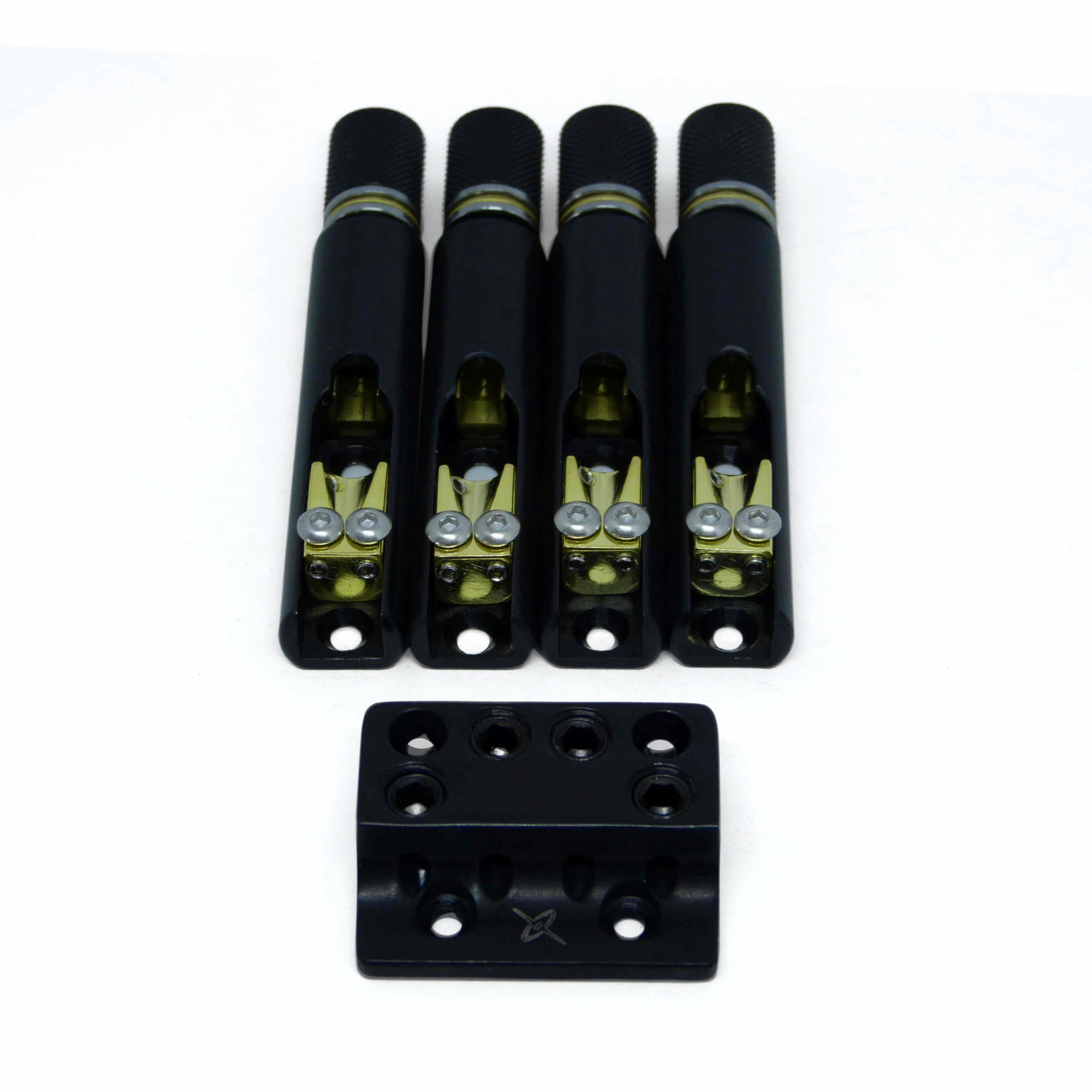 Nova Guitar Parts Single String Headless Bass Bridge - Ploutone