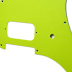 Custom Single Humbucker Stratocaster Pickguard (Tom Delonge)  – Artisan Series - Textured Acid Green guitar pickguards from Ploutone