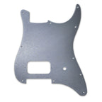 Custom Single Humbucker Stratocaster Pickguard (Tom Delonge)  – Artisan Series - Textured Gun Metal Gray guitar pickguards from Ploutone