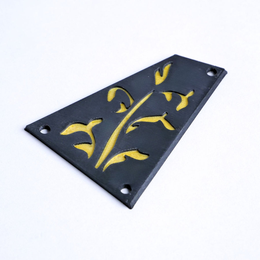 Custom Ibanez Truss Rod Cover (without string retainer) – Gold Tree of Life Guitar Fittings & Parts from Ploutone