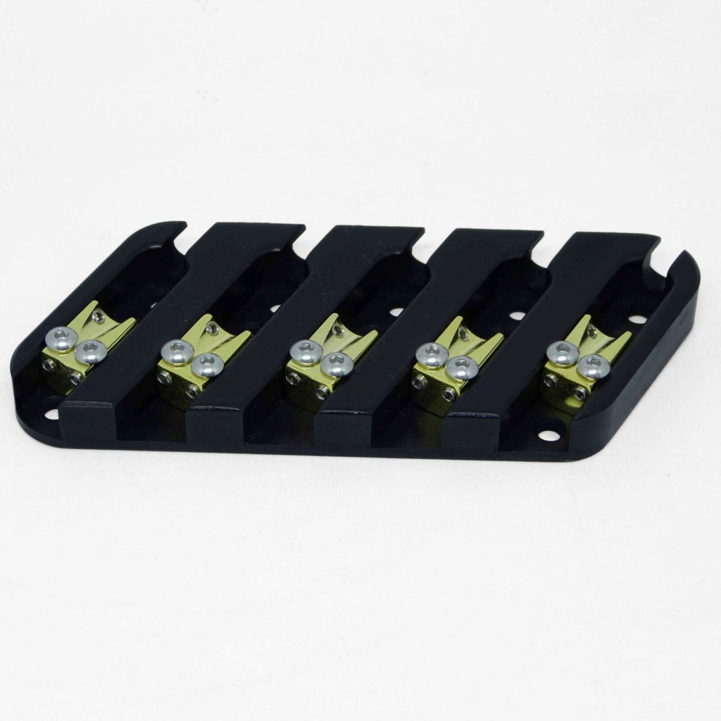 Nova Guitar Parts 5-String Multi-Scale Bass Bridge Brass - Ploutone