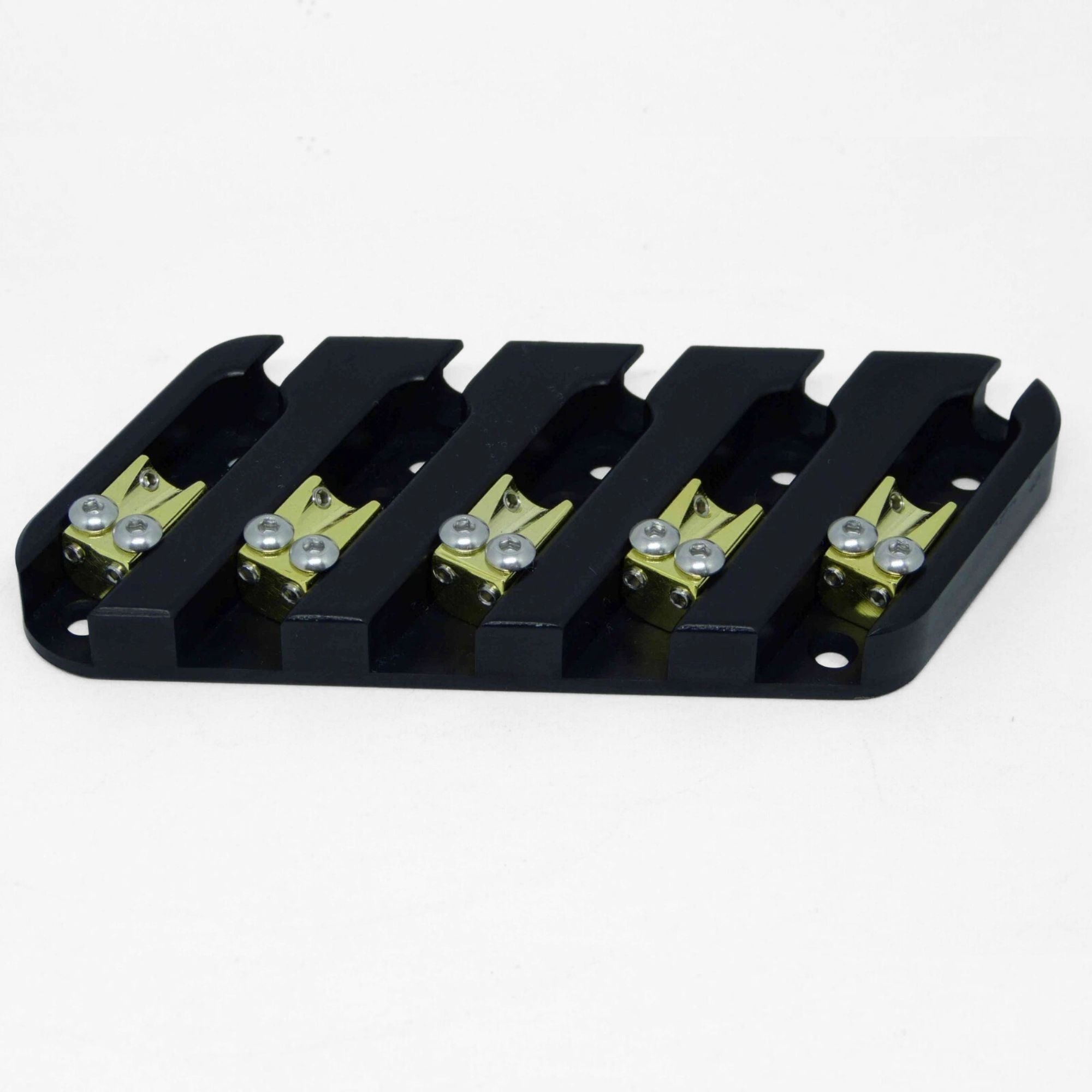Nova Guitar Parts 5-String Multi-Scale Bass Bridge Brass - Ploutone