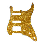 Fender Stratocaster HSS Pickguard (Open Humbucker) - 4-Ply Golden Pearl Pickguards from Ploutone