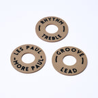 Custom Les Paul Poker Chip Guitar Toggle Switch Plate - Dark Cream - Ploutone