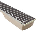 Ibanez-Style Unfinished Guitar Neck, Canadian Maple & Rosewood, 24 Fret, Bolt-On - Ploutone