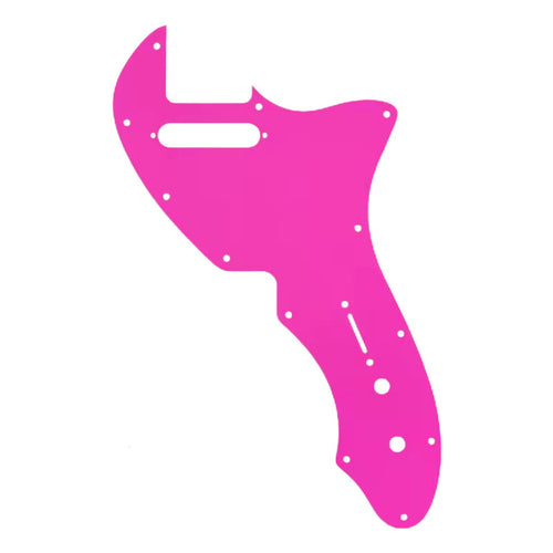 69' Telecaster Thinline Reissue Pickguard – 20+ Colors 3-Ply Pink - Ploutone