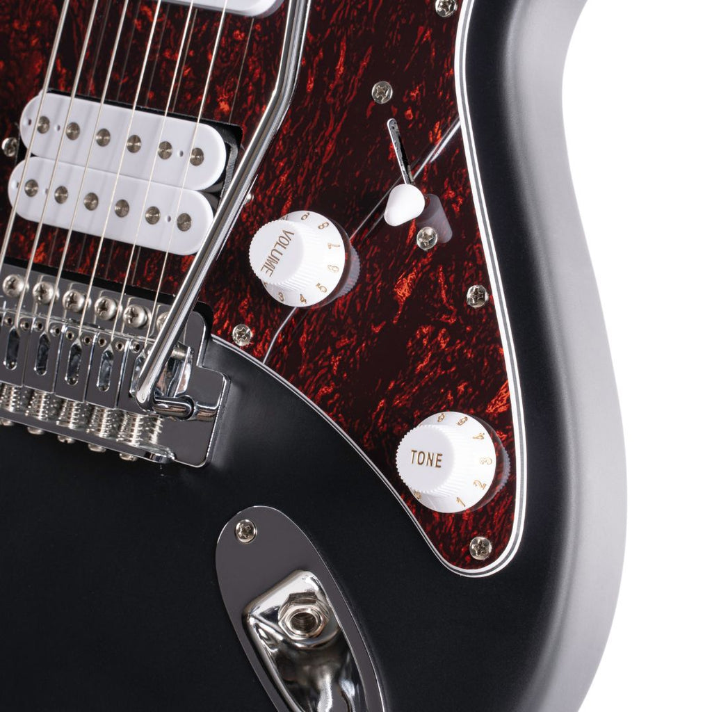 Cort G110OPBK G Series Double Cutaway Electric Guitar - Open Pore Black - Ploutone