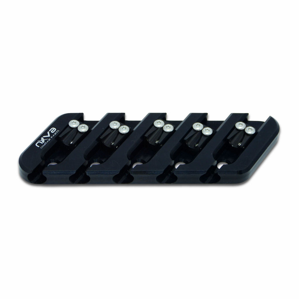 Nova Guitar Parts Dingwall Bass Bridge Retrofit Replacement - 4, 5, & 6-String Multi-Scale 5 - Ploutone
