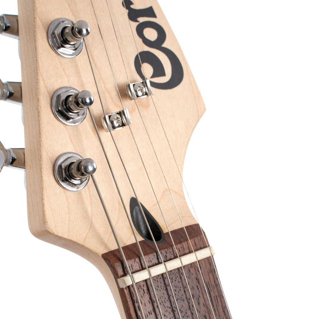 Cort G110OPBK G Series Double Cutaway Electric Guitar - Open Pore Black - Ploutone