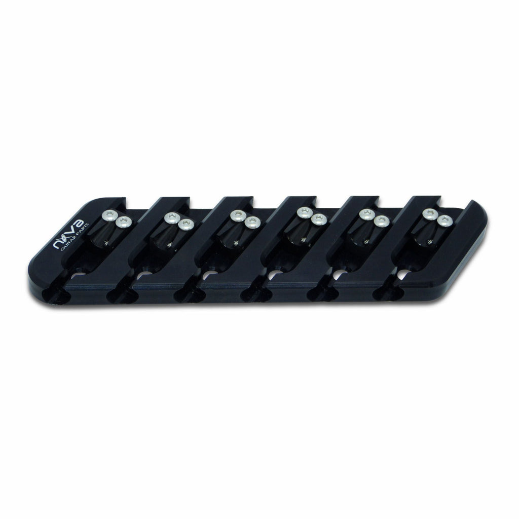 Nova Guitar Parts Dingwall Bass Bridge Retrofit Replacement - 4, 5, & 6-String Multi-Scale 6 - Ploutone