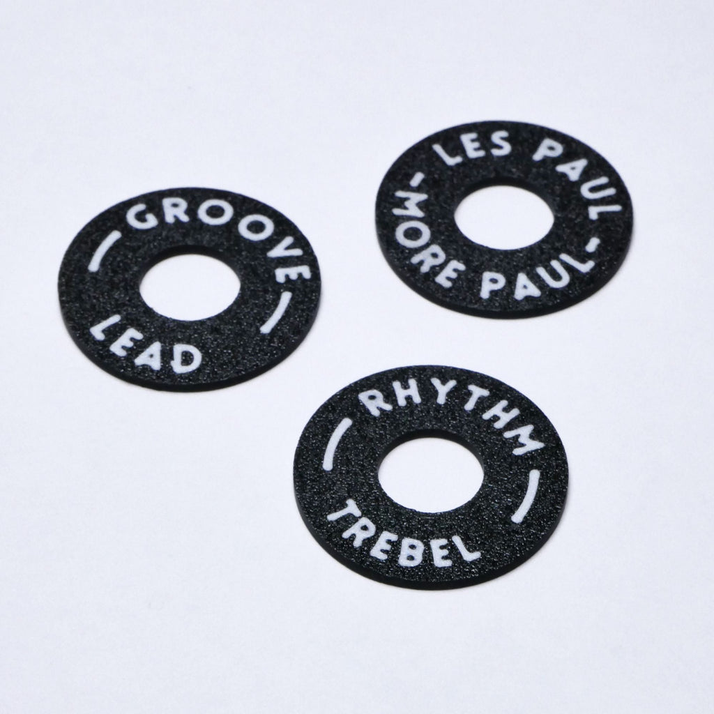Custom Guitar Toggle Switch Plate - White  from Ploutone