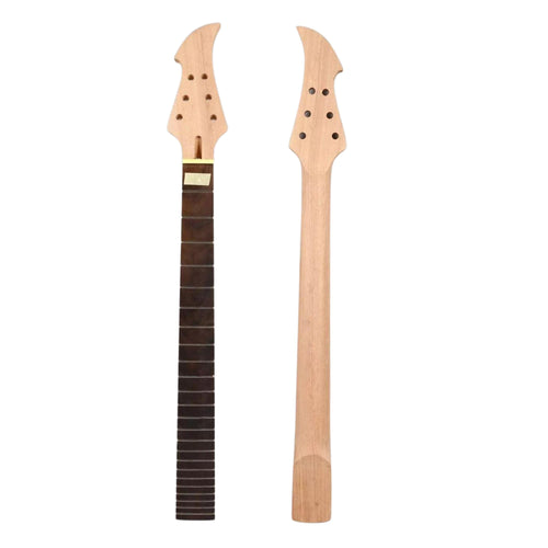 27" Scale Baritone Firebird-Style Guitar Neck, Mahogany & Rosewood Fretboard - Ploutone