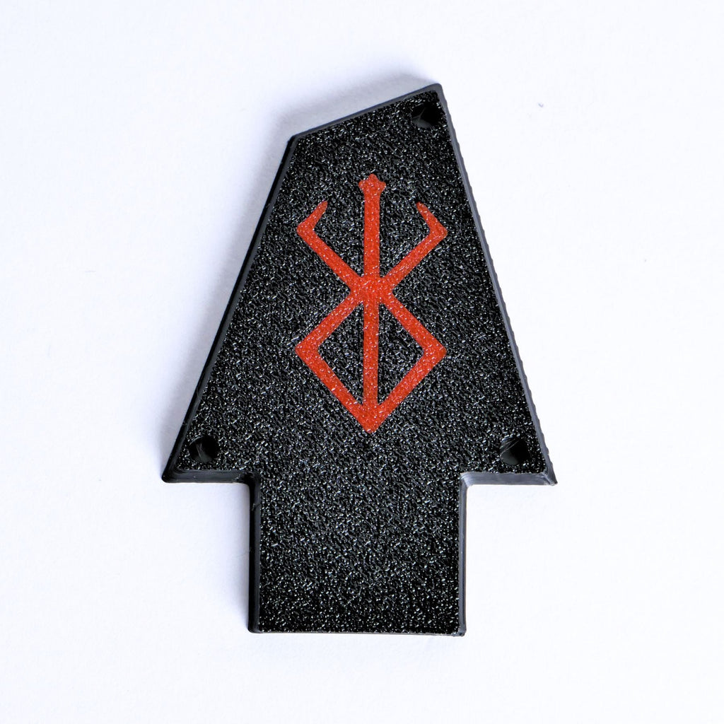Custom Ibanez Truss Rod Cover for RG & JEM – Berserker (Red & Black) - Ploutone