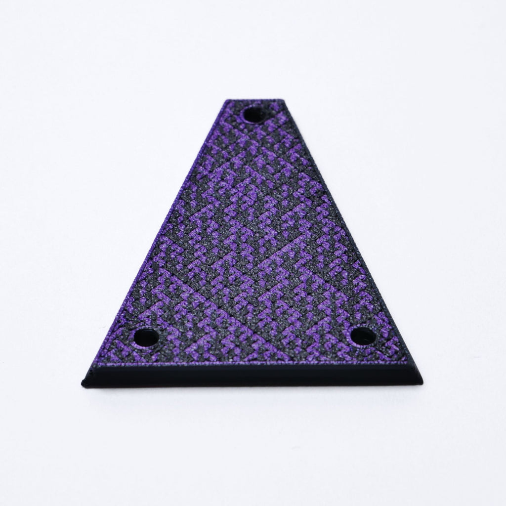 Jackson Truss Rod Cover - Black Amethyst Purple truss rod covers from Ploutone