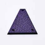 Jackson Truss Rod Cover - Black Amethyst Purple truss rod covers from Ploutone