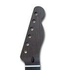 Wenge Tele-Style Guitar Neck, 22 Fret, Block Inlays, 9.5" Radius (Bone Nut, Bolt-On) - Ploutone